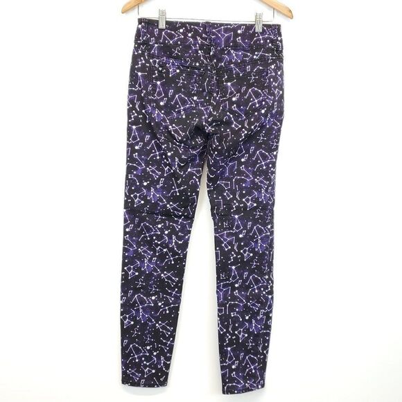 Hot Topic Blackheart Constellation Print Purple Super Skinny Jeans  Size 9 - Picture 3 of 11